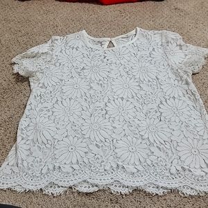 Lace white shirt
